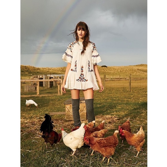 Free People Dresses & Skirts - Free People Pavlo Embroidered Dress Sold Out XS